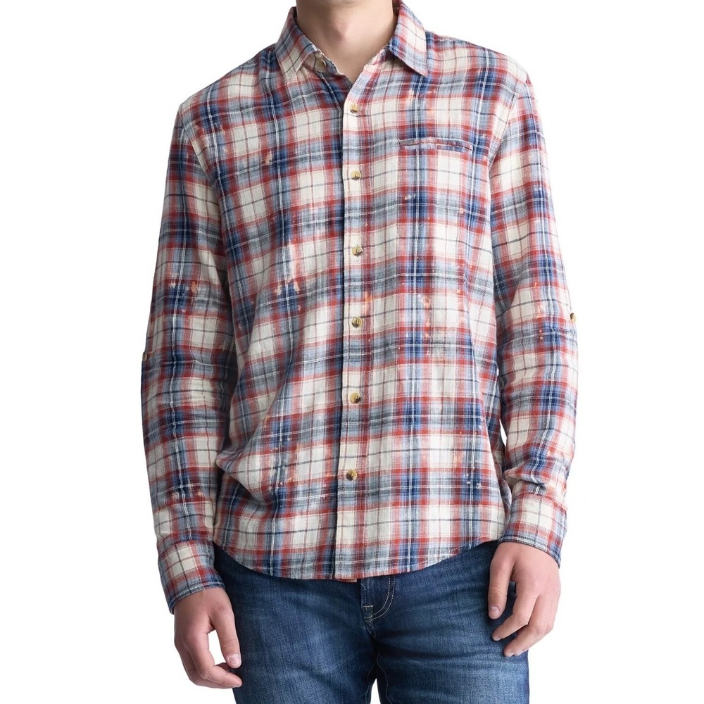 BUFFALO By David Bitton Simbio Button Down Shirt Mirage Cotton Classic Fit XXL